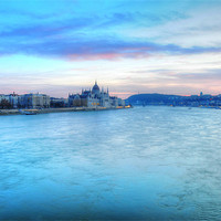 Buy canvas prints of Pastel Hues of the Danube by Adam Lucas