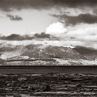 Buy canvas prints of Arran in Black and White by Sam Smith