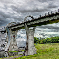 Buy canvas prints of Falkirk Wheel HDR by Sam Smith
