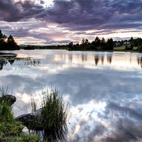 Buy canvas prints of Knapps Loch Reflections by Sam Smith