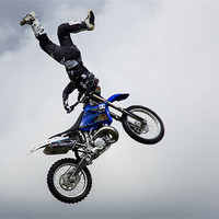 Buy canvas prints of Stunt Rider by Sam Smith