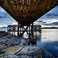 Buy canvas prints of Under the jetty by Sam Smith