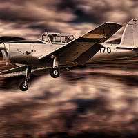 Buy canvas prints of DHC-1 Chipmunk by Sam Smith