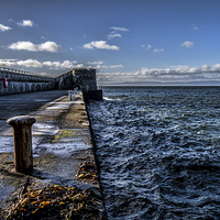 Buy canvas prints of Saltcoats Harbour by Sam Smith