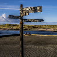 Buy canvas prints of Sign Post to nowhere by Sam Smith