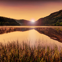 Buy canvas prints of Sunrise over Loch by Sam Smith