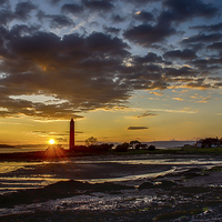 Buy canvas prints of Largs sunset by Sam Smith