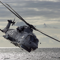 Buy canvas prints of  Merlin Helicopter by Sam Smith
