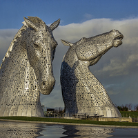 Buy canvas prints of  The Kelpies by Sam Smith