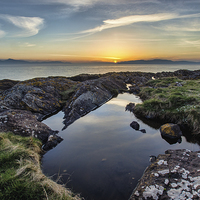 Buy canvas prints of Ayrshire sunset by Sam Smith