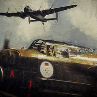 Buy canvas prints of Lancasters by Sam Smith