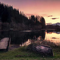 Buy canvas prints of Loch Ard Sunset by Sam Smith