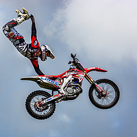 Buy canvas prints of Stunt rider by Sam Smith