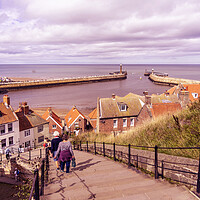 Buy canvas prints of Whitby 199 steps by Sam Smith