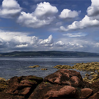 Buy canvas prints of Clyde Panorama by Sam Smith