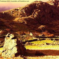 Buy canvas prints of Snowdonia Cottage by Ian Tomkinson
