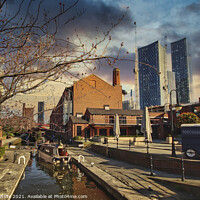 Buy canvas prints of Castlefield Manchester by Joanne Wilde