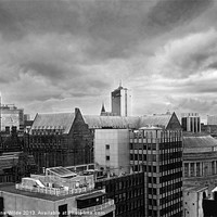 Buy canvas prints of Manchester Skyline by Joanne Wilde
