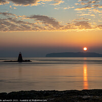 Buy canvas prints of Great Orme Sunrise from Penmon by colin ashworth