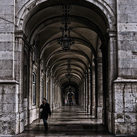 Buy canvas prints of Lisbon Arches by colin ashworth