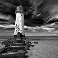 Buy canvas prints of Talacre Lighthouse 2 by colin ashworth