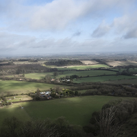 Buy canvas prints of Watership down county of Hampshire view from Beaco by Jim Hellier