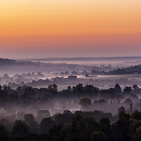 Buy canvas prints of Thames valley dawn by Jim Hellier