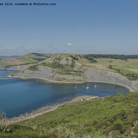 Buy canvas prints of Jurassic coast at Chapmans pool by Jim Hellier