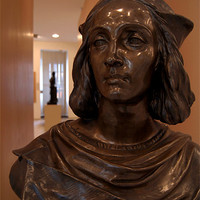 Buy canvas prints of Bust in Convent of St George Gallery, Prague by Serena Bowles