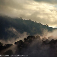 Buy canvas prints of Morning Mist in Nepal by Serena Bowles