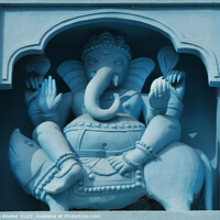 Buy canvas prints of Blue Ganesha, Belur by Serena Bowles