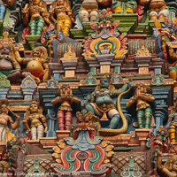 Buy canvas prints of Meenakshi Temple Detail by Serena Bowles
