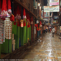 Buy canvas prints of Rainy Streets Kathmandu by Serena Bowles