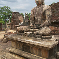 Buy canvas prints of Buddha Statue Polonnaruwa by Serena Bowles