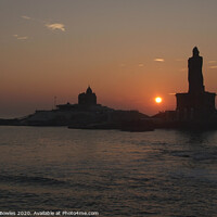 Buy canvas prints of Sunrise at Kanyakumari by Serena Bowles