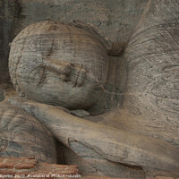 Buy canvas prints of Reclining Buddha Statues, Polonnaruwa by Serena Bowles
