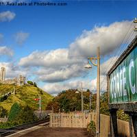 Buy canvas prints of Corfe Station by Louise Godwin