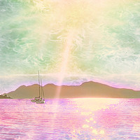 Buy canvas prints of Dreamy Pastel Waters by Louise Godwin