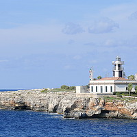 Buy canvas prints of Ciutadella de Menorca Lighthouse by Louise Godwin