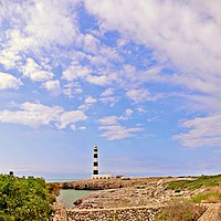 Buy canvas prints of Minorca Lighthouse  by Louise Godwin