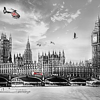 Buy canvas prints of London London London  by Louise Godwin