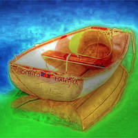 Buy canvas prints of Bucket In A Boat by Louise Godwin