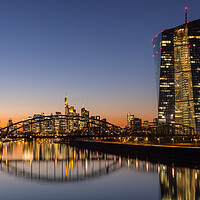 Buy canvas prints of ECB @ Skyline Frankfurt by Thomas Schaeffer