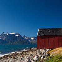 Buy canvas prints of Fjordpanorama north of Tromsoe, Norway by Thomas Schaeffer