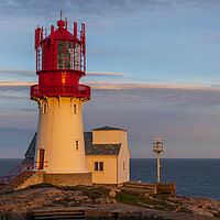 Buy canvas prints of sunset at Lindesnes Lighthouse by Thomas Schaeffer
