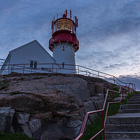 Buy canvas prints of Sunset at Lindesnes Lighthouse by Thomas Schaeffer