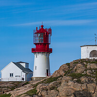 Buy canvas prints of Lindesnes Lighthouse at morning by Thomas Schaeffer