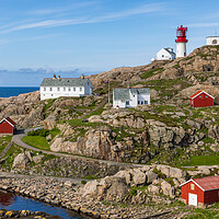 Buy canvas prints of Lindesnes Lighthouse in the morning by Thomas Schaeffer