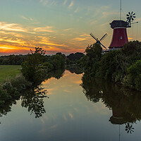 Buy canvas prints of Windmill in the evening by Thomas Schaeffer