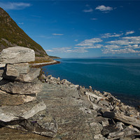 Buy canvas prints of Stone man along the E6, Norway by Thomas Schaeffer